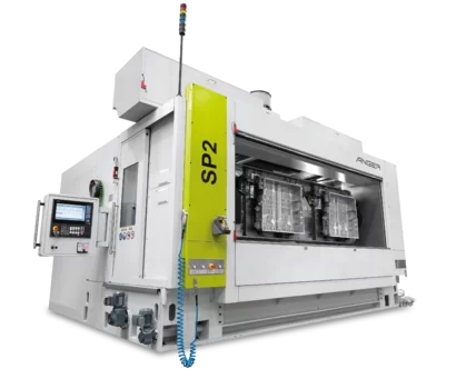 SP2-D: Horizontales Doppelspindel-Bearbeitungszentrum