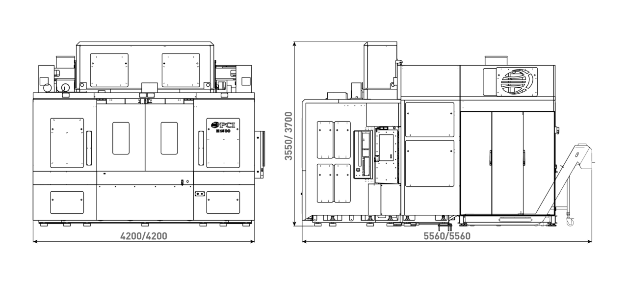 Abmessungen M1500